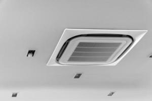 air conditioner on ceiling in meeting room photo