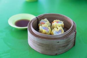 dim sum appetizers of chinese food or kind of Chinese snacks photo