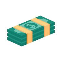 bills dollars isometric vector