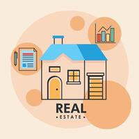 real estate lettering vector