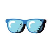 blue sunglasses accessory vector