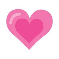 pink color heart love vector