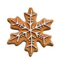 navidad y año nuevo con icono en forma de copo de nieve aislado en fondo blanco, incluye ruta de recorte foto