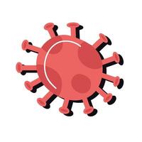covid19 red particle vector