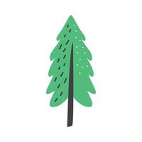 pine tree doodle vector