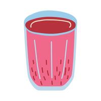 fresh red juice fruit vector
