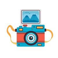 tecnología de dispositivo fotográfico de cámara vector