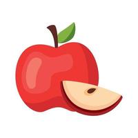 fresh apple fruit vector