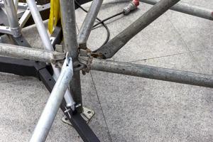 closeup clamp scaffolding photo