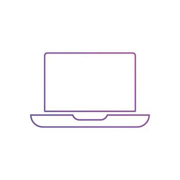 Computer laptop icons Vector illustration. modern style Computer laptop symbol for SEO Website and mobile apps