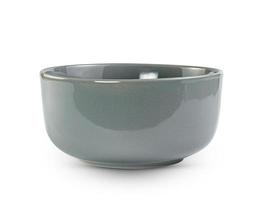 Gray bowl empty isolated on white background ,include clipping path photo