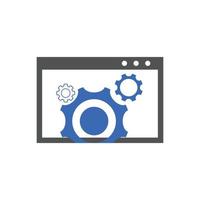 website optimization icons. website page development symbol icon. Concept for SEO and web design vector