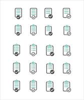 set of checklist icon. Vector illustration. Checklist sign symbol apps or web interface