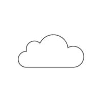 ilustración de vector de icono de nube. símbolo de nube para seo, sitio web y aplicaciones móviles