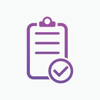 checklist icon. Vector illustration. Checklist sign symbol apps or web interface