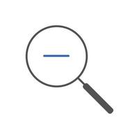 Set of zoom out icons. Magnifying glass zoom out sign. Used for SEO or websites vector