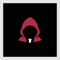 mysterious computer hacker icon vector