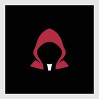 mysterious computer hacker icon vector