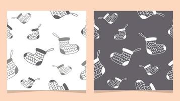 monochrome vector seamless pattern. socks pattern. perfect for wrapping paper, fabric, or wall paper