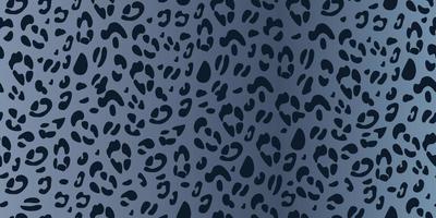 Denim leopard seamless pattern. Ideal for printing on fabric and paper. Vector animalistic background.