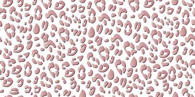 Leopard pink seamless pattern. Animalistic abstract background. Vector hand drawn.