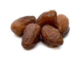 dry dates palm isolated on white background. photo