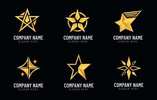 Star Logo Set Template vector