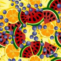 fruity seamless pattern vector