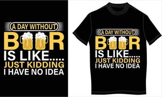 Beer tshirt design vector