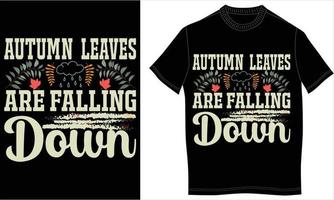 Autumn tshirt design vector