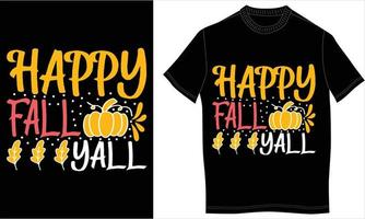 Autumn tshirt design vector