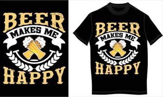 Beer tshirt design vector