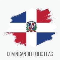 grunge, república dominicana, vector, bandera vector