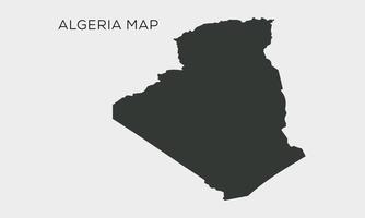 High detailed vector map of Algeria. Borders and names of the provinces.