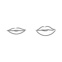 lips vector sketch