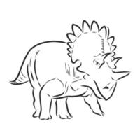 dinosaur vector sketch