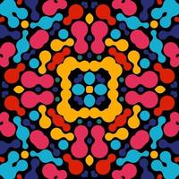 Abstract kaleidoscopic seamless pattern vector