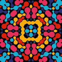 Abstract kaleidoscopic seamless pattern vector