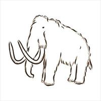 mammoth vector sketch