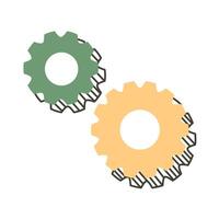 gears machinery tools vector