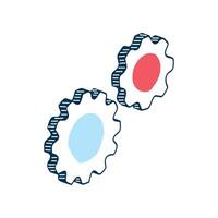 gears settings machine vector