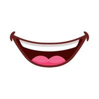 mouth happy smiling vector