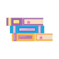 pila de libros de texto vector