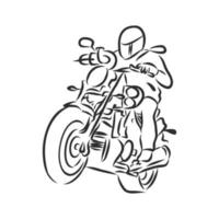 bosquejo del vector de la motocicleta