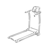 exercise bike vector sketch