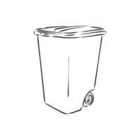 trash can vector sketch