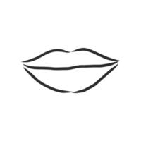 lips vector sketch