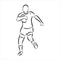 dibujo vectorial de balonmano vector