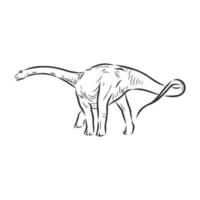 dinosaur vector sketch