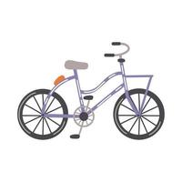 lilac retro bicycle vector